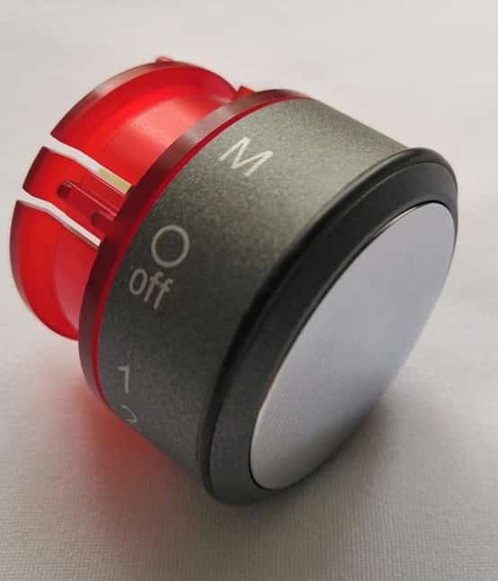 MUM5 robotgéphez forgatógomb szürke színben