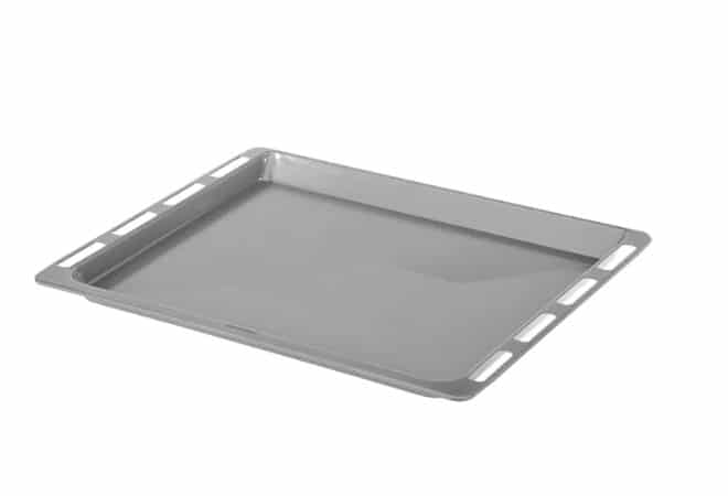 Sütő lapos tepsi szürke zománcozott 46,5x37,5x2,9cm