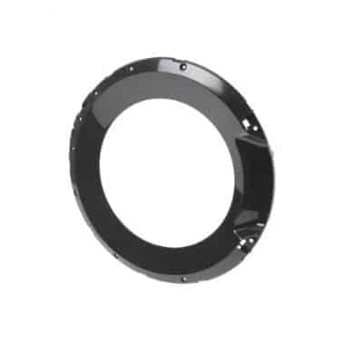 Mosógép ablakkeret külső fekete színben