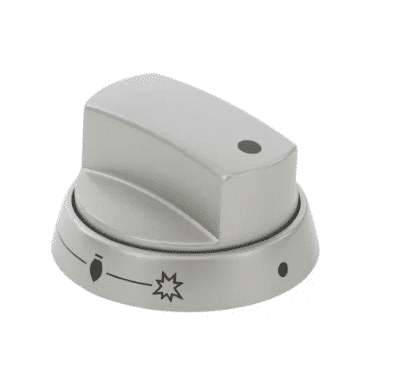 Tűzhely forgatógomb INOX színben