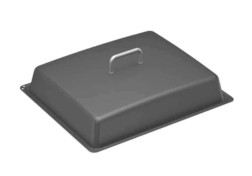 Extra mély tepsi grillráccsal és fedéllel 46,4x37,3x8cm - Image 2