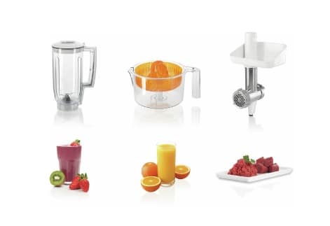 MUM5 robotgép szett 900W fehér/ezüst színben - Image 8