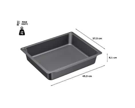 Extra mély tepsi szürke színben 45,5x37,5x8,1cm - Image 2