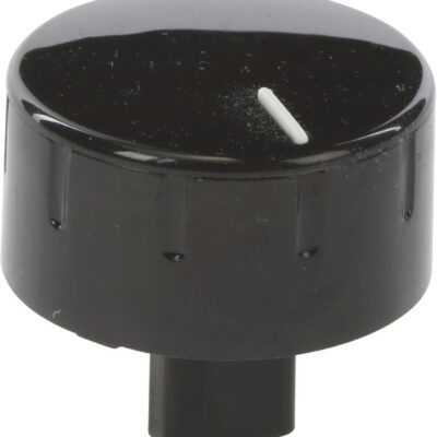 Főzőlap forgatógomb fekete színben