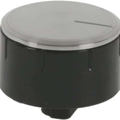 Főzőzóna forgatógomb fekete/ezüst színben