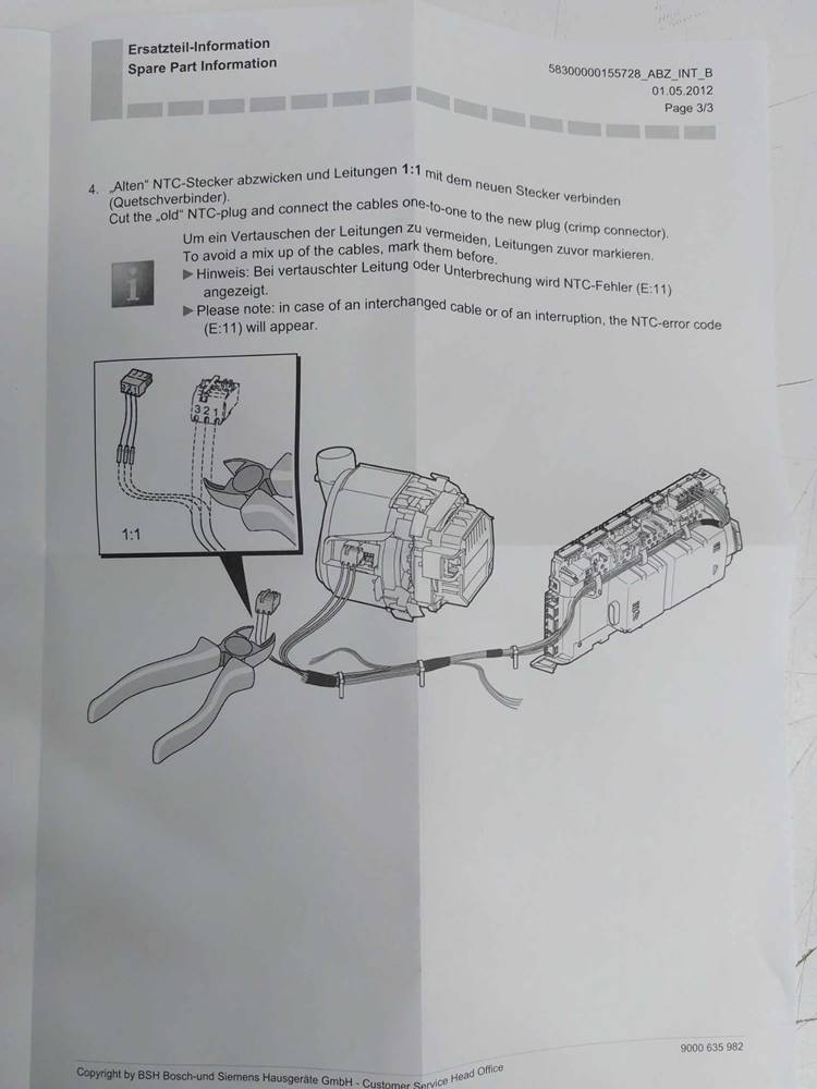 Mosogatógép fűtéspumpa-kábelköteg átalakító - Image 2