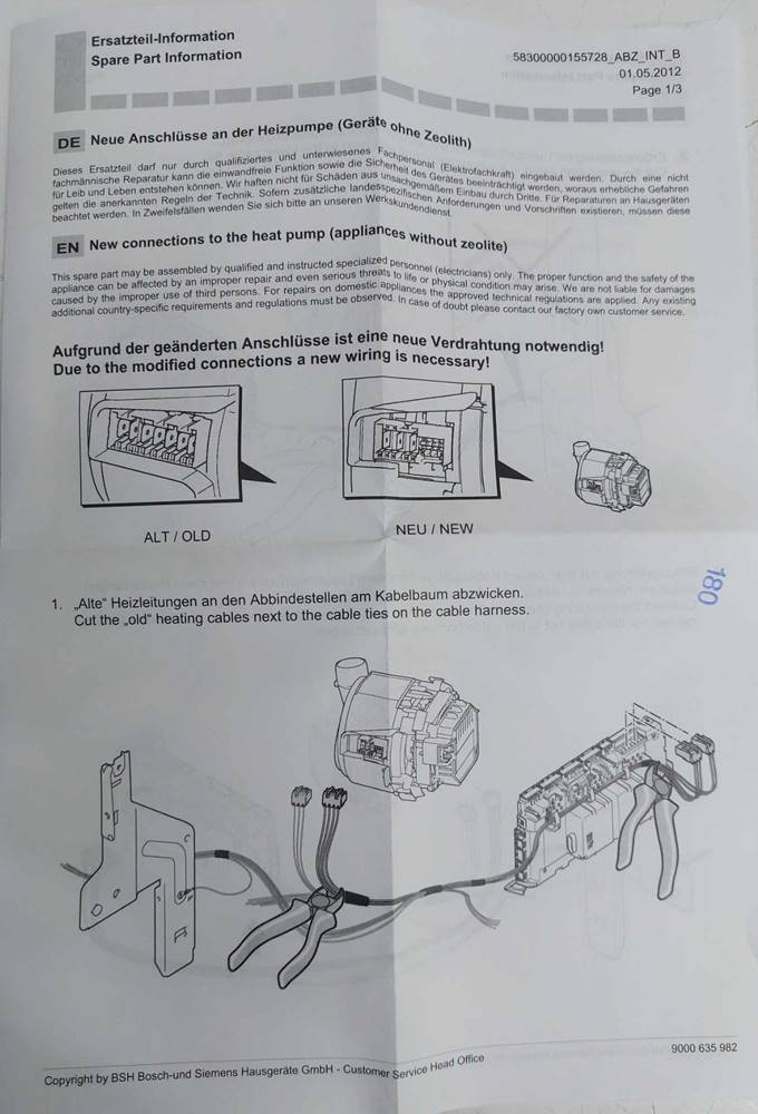 Mosogatógép fűtéspumpa-kábelköteg átalakító - Image 4