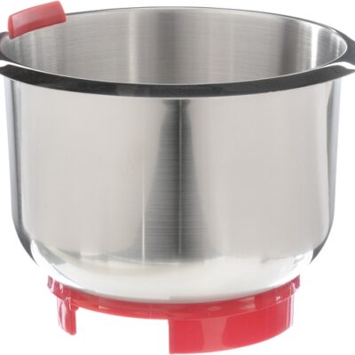 Robotgép fém keverőtál (piros talppal)