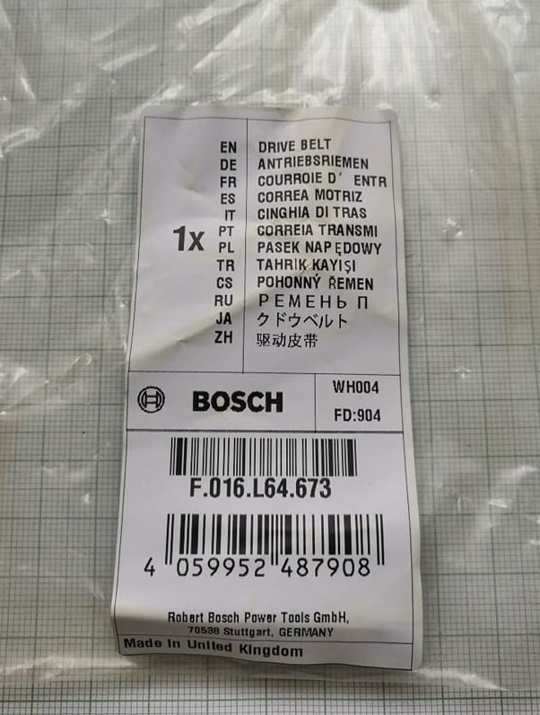 Bosch aprítógéphez hosszbordás szíj - Image 3