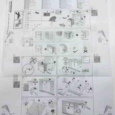 Előlap felszerelési sablon és Beépítési útmutató (Beépíthető Bosch /NEFF/Siemens 45 cm mosogatógépekhez)