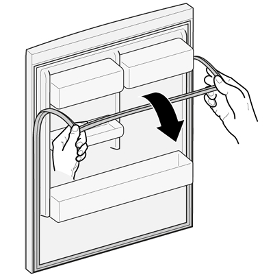 Bosch/Siemens/Neff ajtógumi eltávolítása a horonyból