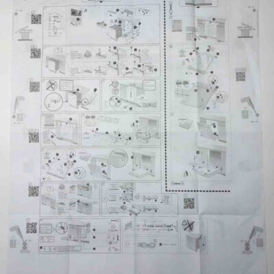 Mosogatógép előlap felszerelési sablon / beépítési utasítás