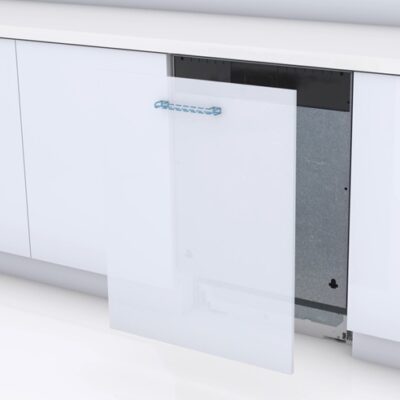 Mosogatógép előlap beépítési sablon (45 cm-es  teljesen beépíthető géphez)