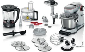 Bosch Serie 8 Konyhai robotgép mérleggel OptiMUM 1600 W Ezüst Fekete MUM9BX5S65